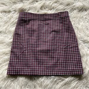 J Crew Wool-blend A-line mini skirt